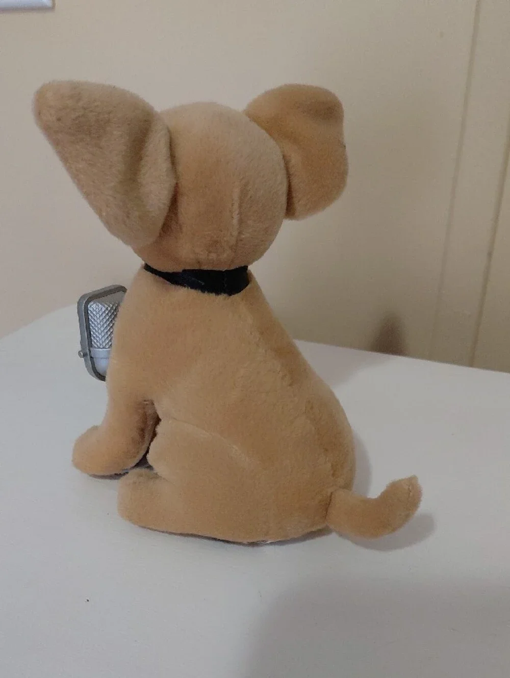 Plush Tan Chihuahua Dog Toy with Microphone